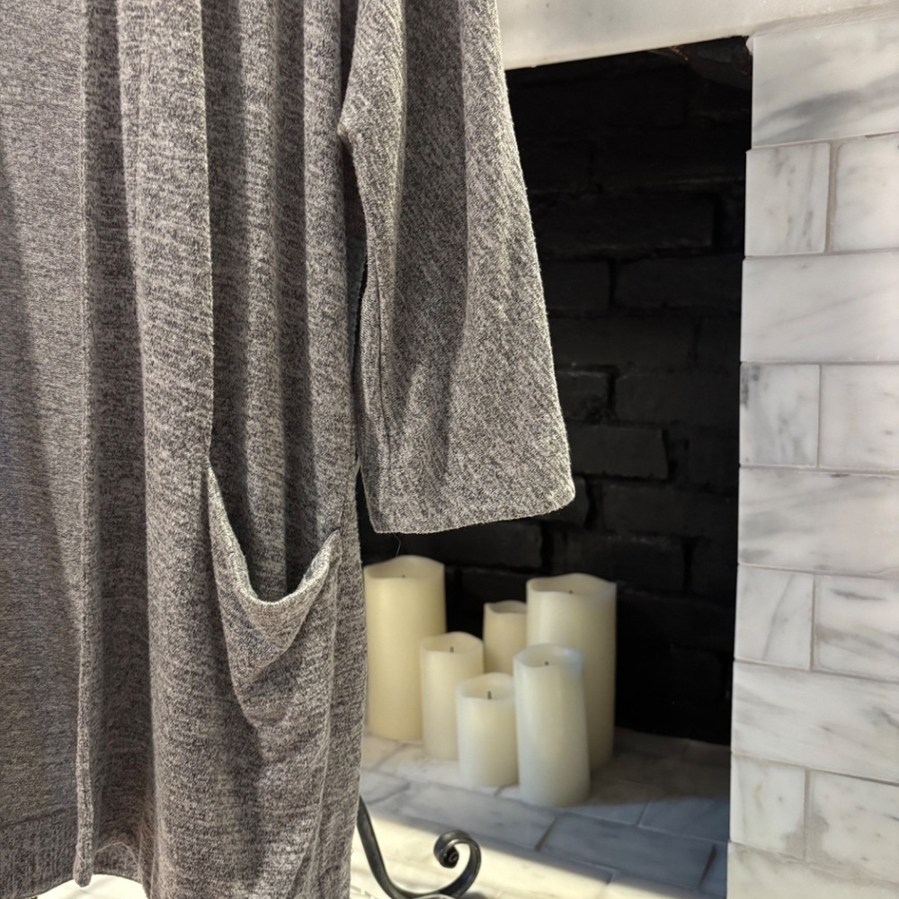 Wilfred Free Open Front Cardigan | Gray Lightweight Duster | Size XS/S - Picture 2 of 4